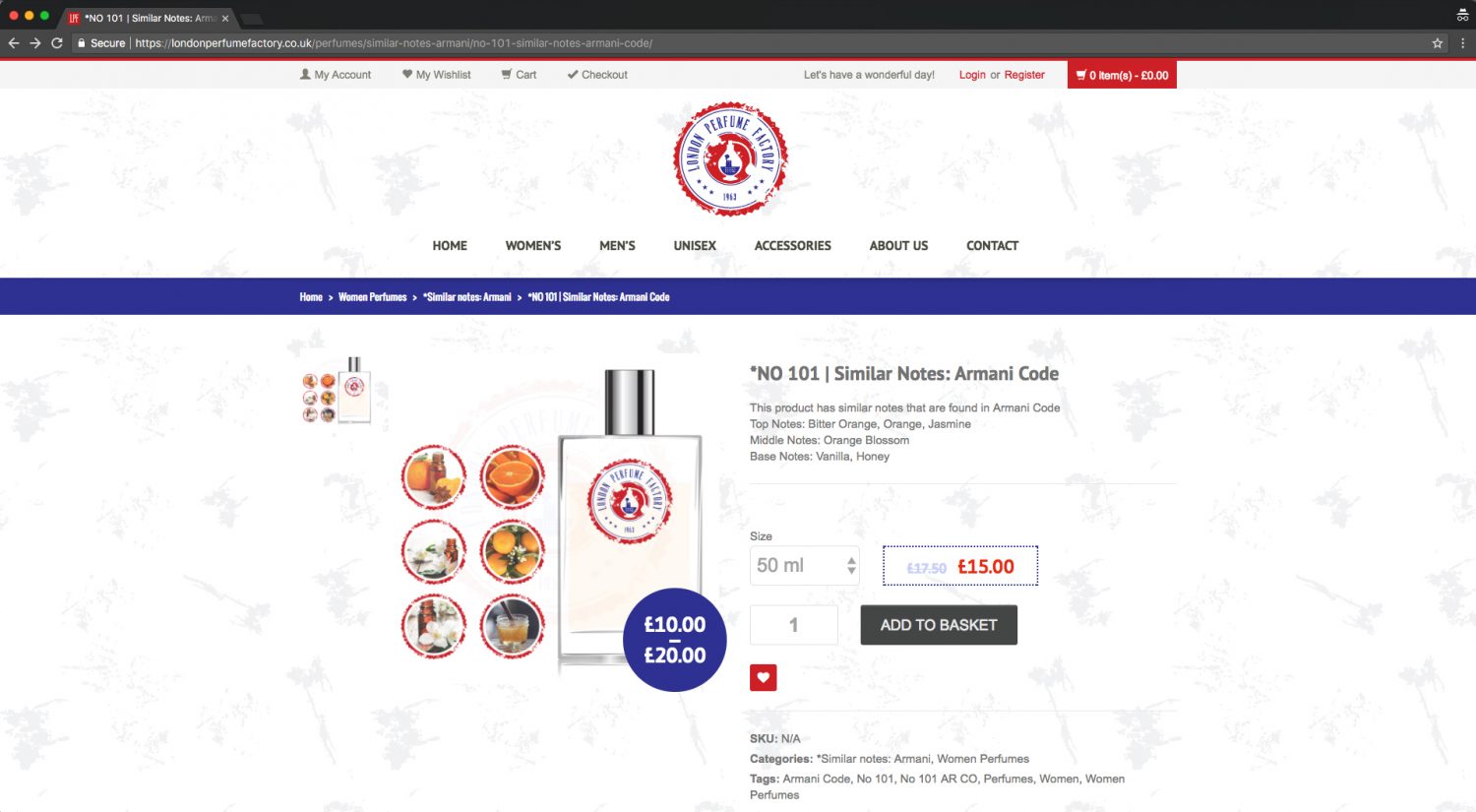 London Perfume Factory OgSign  & Online Solutions